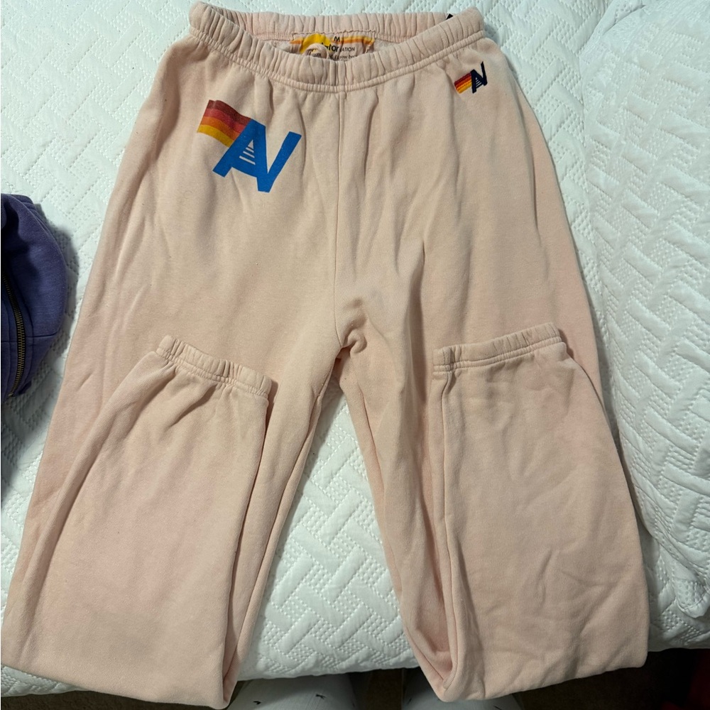 WomensPink Logo Sweatpants - Neutral Brand